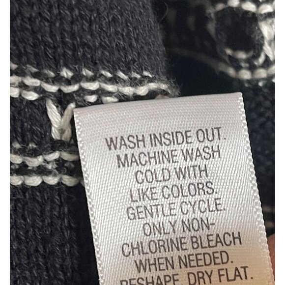 Dana Buchman Womens Striped Open Front Cardigan Sweater Size Small Black & White - Picture 5 of 5